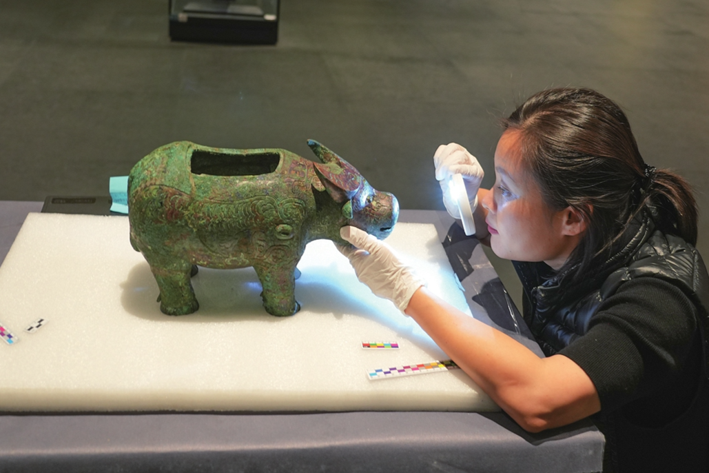 New research restores how 3,000-year-old bronze bull vessel was made
